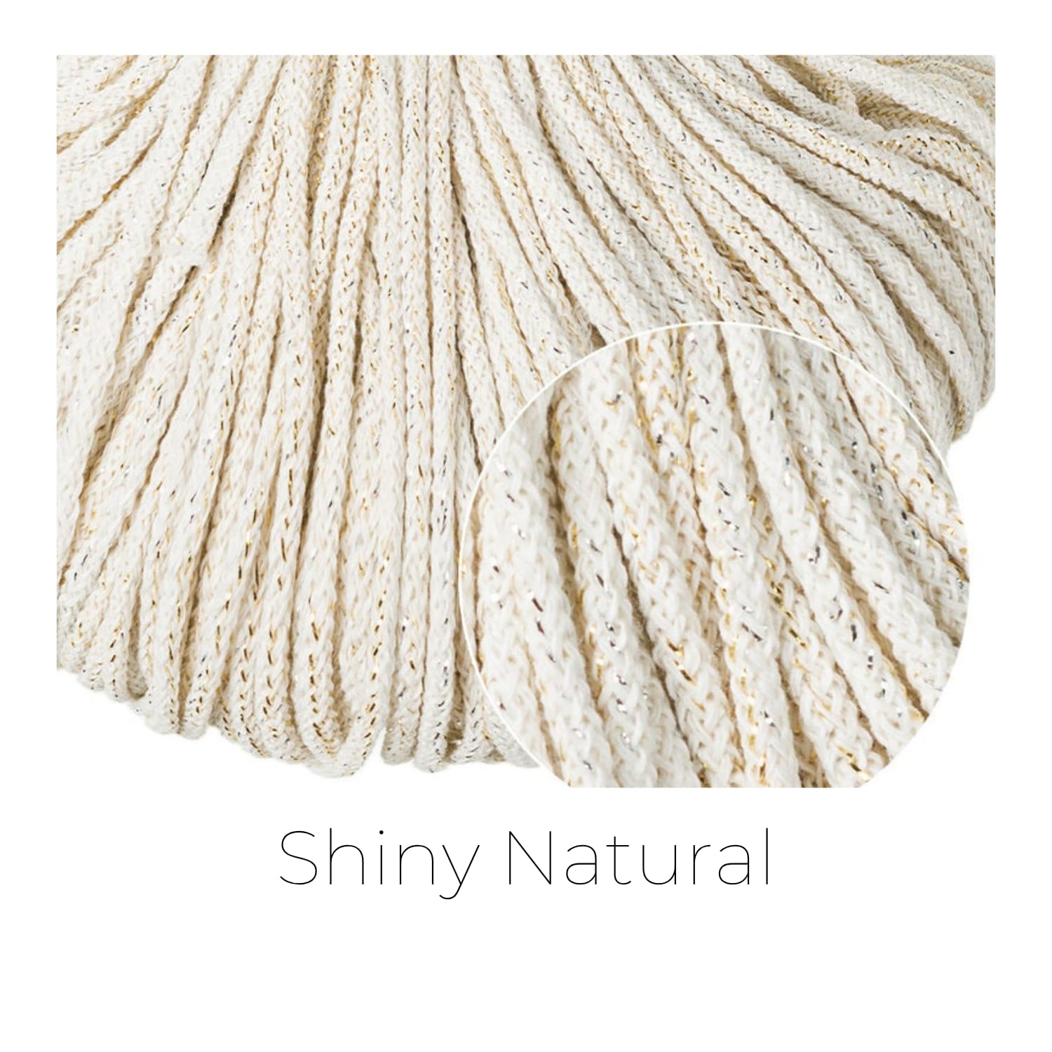 Glitzer Farbmuster Shiny Natural