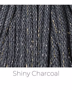 Glitzer Farbmuster Shiny Charcoal
